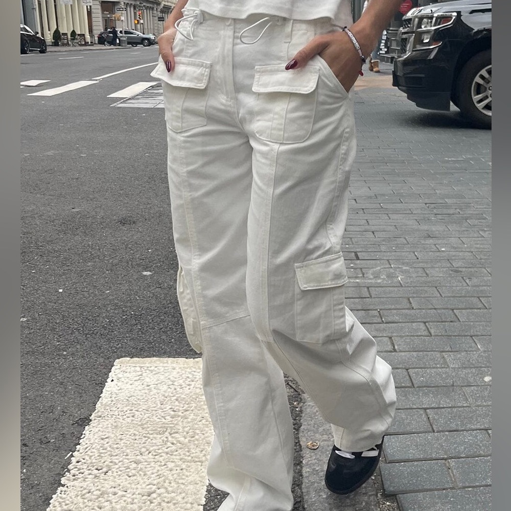 Brandy Melville Kim Pants White